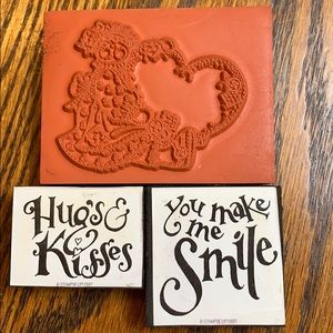 Rag doll rubber stamp set